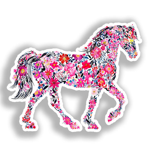 Horse Vinyl Decal Sticker for Car, Laptop, Tumbler and more # A018541-4" x 4"