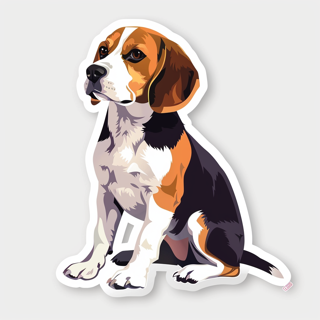 Beagle dog Vinyl Decal Sticker for Car, Laptop, Tumbler and more # F012047