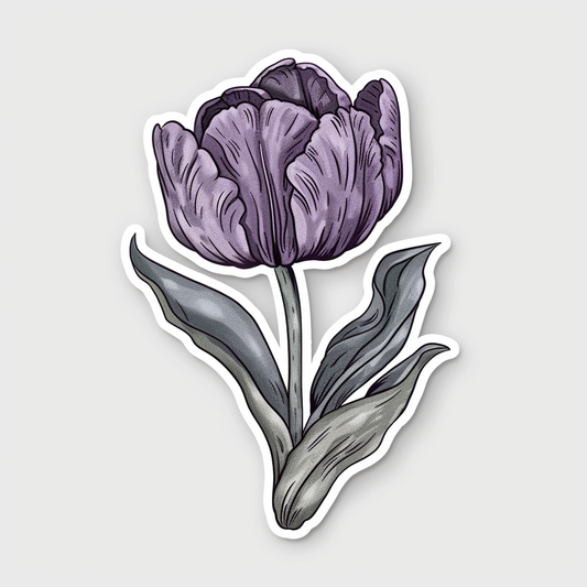 Sticker of a Tulip flower Vinyl Decal Sticker for Car, Laptop, Tumbler and more # F023402