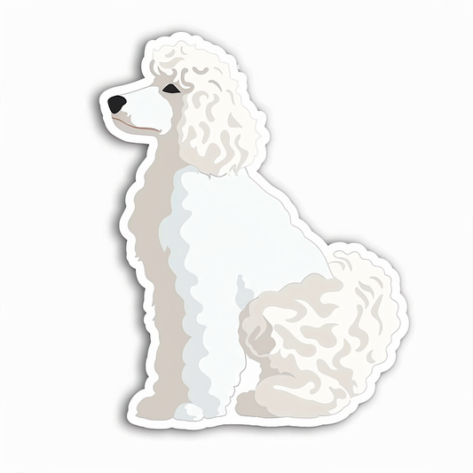 Poodle Dog Vinyl Decal Sticker for Car, Laptop, Tumbler and more # F07537