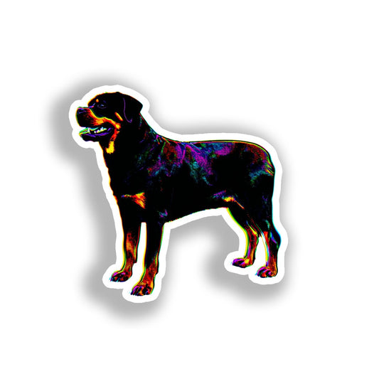 Rottweiler Dog Vinyl Decal Sticker for Car, Laptop, Tumbler and more # A018057-4" x 4"