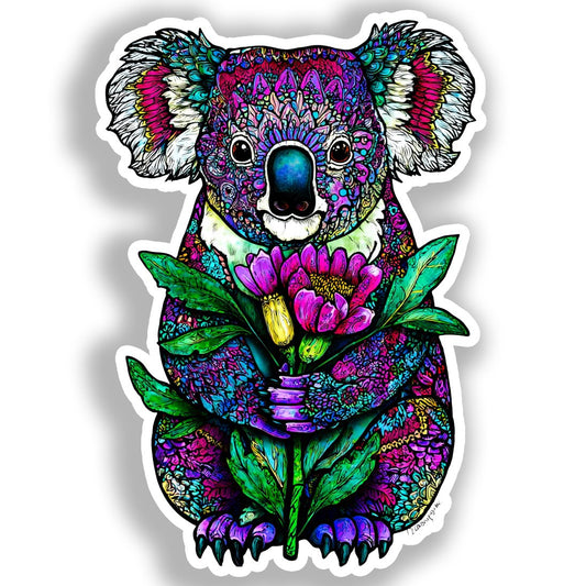 Koala Vinyl Decal Sticker for Car, Laptop, Tumbler and more # A018483-4" x 4"