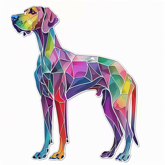 Great Dane Dog Expressive surreal Vinyl Decal Sticker for Car, Laptop, Tumbler and more # F022764