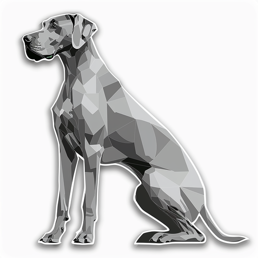 Great Dane Dog Expressive surreal Vinyl Decal Sticker for Car, Laptop, Tumbler and more # F022675