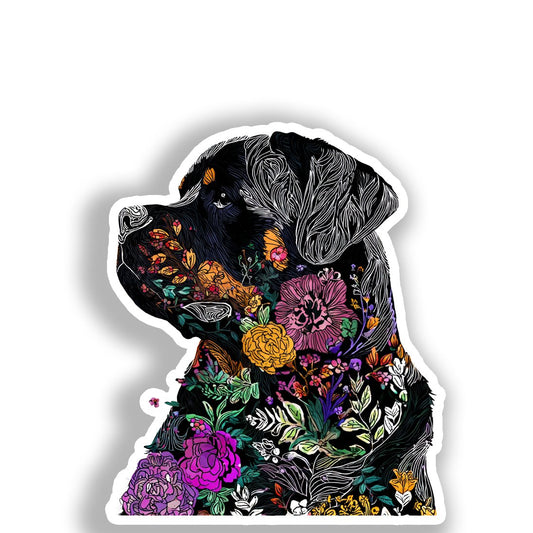 Rottweiler Dog Vinyl Decal Sticker for Car, Laptop, Tumbler and more # A018252-4" x 4"