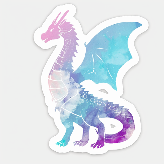 Sticker of a Dragon majestic Expressive surreal Vinyl Decal Sticker for Car, Laptop, Tumbler and more # F019156