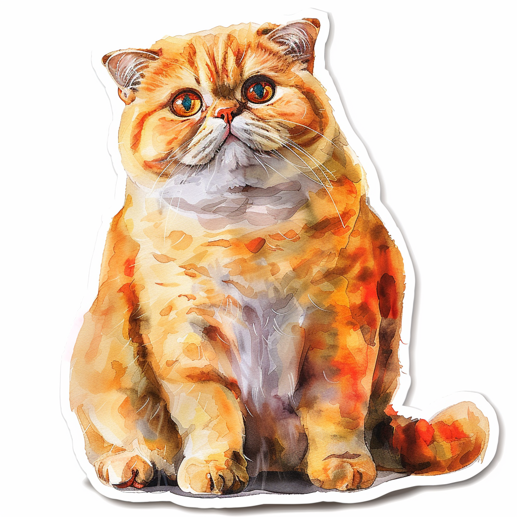 Scottish Fold cat Vinyl Decal Sticker for Car, Laptop, Tumbler and more # F07639