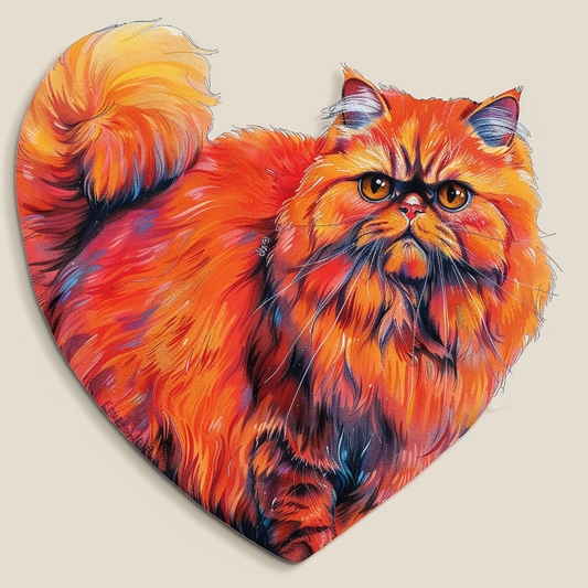 Persian Cat Expressive surreal Vinyl Decal Sticker for Car, Laptop, Tumbler and more # F016280