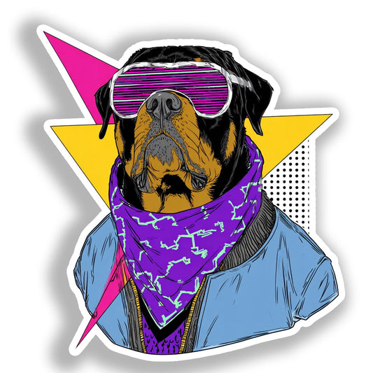 Rottweiler Dog Vinyl Decal Sticker for Car, Laptop, Tumbler and more # A017978-4" x 4"