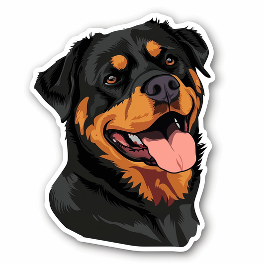 Rottweiler Dog Vinyl Decal Sticker for Car, Laptop, Tumbler and more # F07378