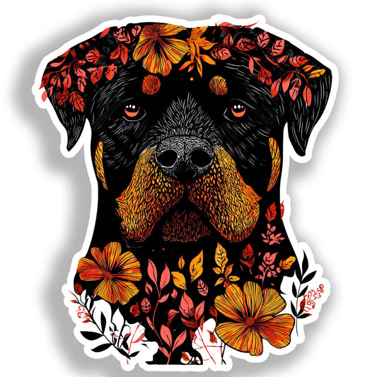 Rottweiler Dog Vinyl Decal Sticker for Car, Laptop, Tumbler and more # A018135-4" x 4"