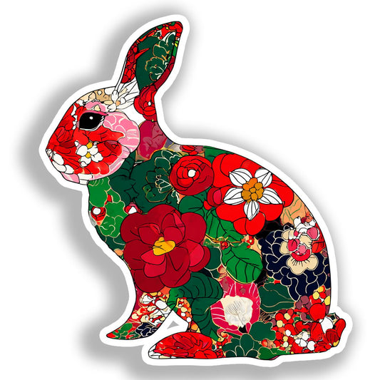 Rabbit   Vinyl Decal Sticker for Car, Laptop, Tumbler and more # A018421-4" x 4"