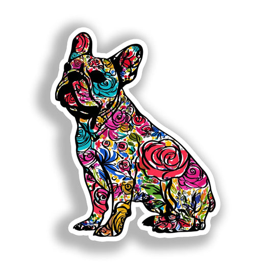 French Bulldog Dog Vinyl Decal Sticker for Car, Laptop, Tumbler and more # A019616-4" x 4"