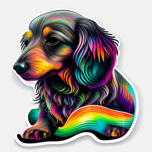 Heartcore Dachshund Dog Vinyl Decal Sticker for Car, Laptop, Tumbler and more # F012735