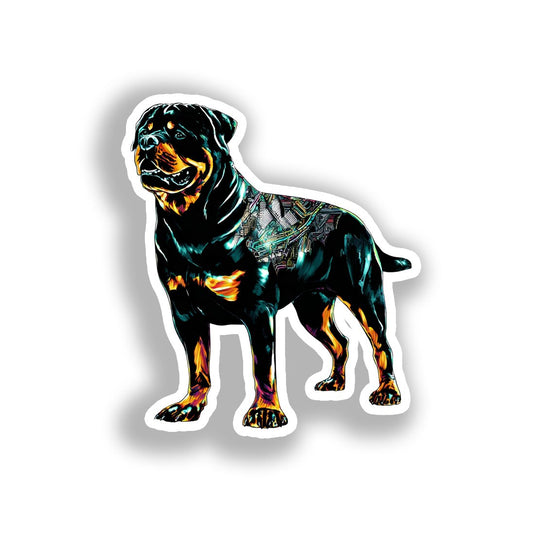 Rottweiler Dog Vinyl Decal Sticker for Car, Laptop, Tumbler and more # A018351-4" x 4"