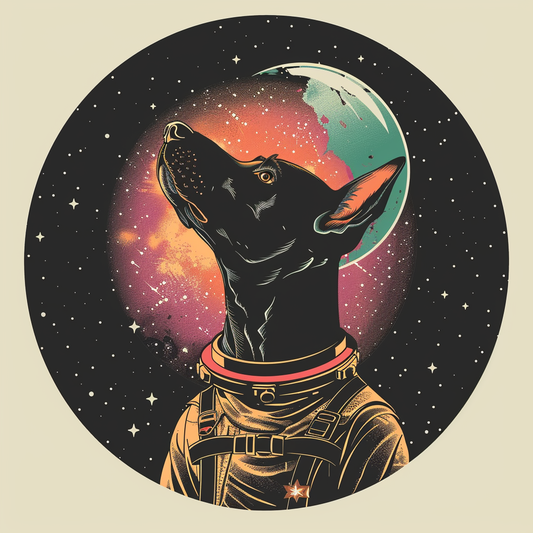 Great Dane Dog Expressive surreal Vinyl Decal Sticker for Car, Laptop, Tumbler and more # F022654