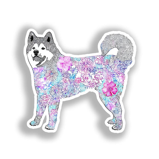 Akita Dog Vinyl Decal Sticker for Car, Laptop, Tumbler and more # A018826-4" x 4"
