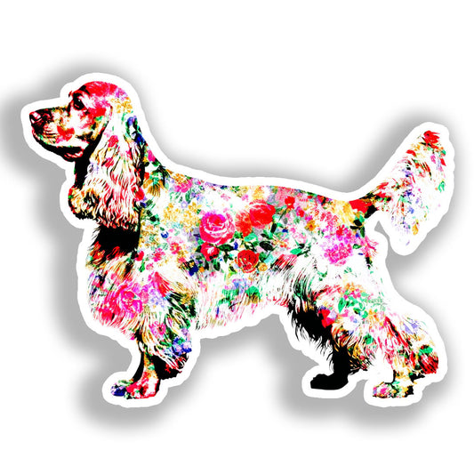 Cocker Spaniel Dog Vinyl Decal Sticker for Car, Laptop, Tumbler and more # A018796-4" x 4"
