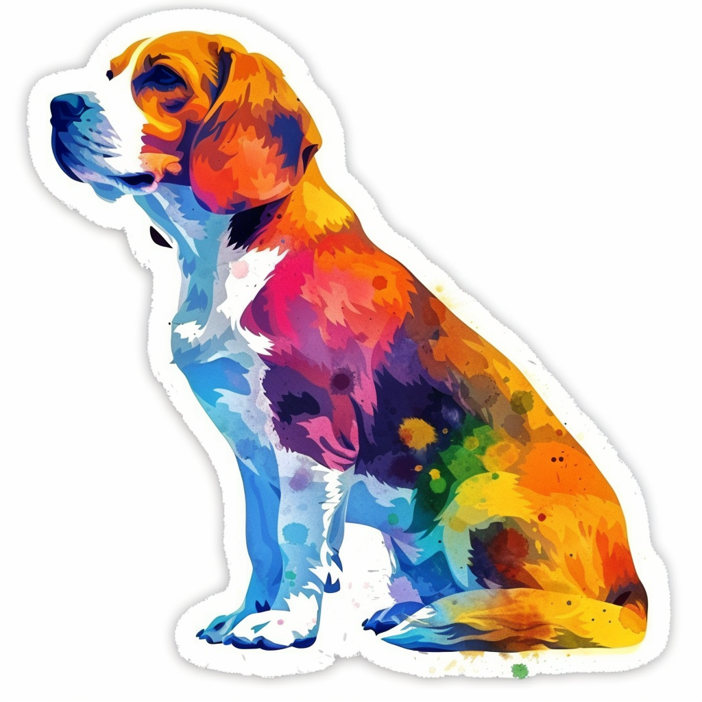 Beagle dog Vinyl Decal Sticker for Car, Laptop, Tumbler and more # F012072