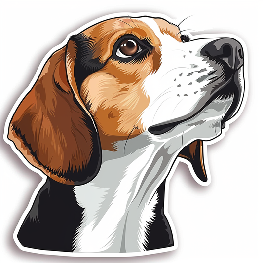 Beagle dog Vinyl Decal Sticker for Car, Laptop, Tumbler and more # F011776