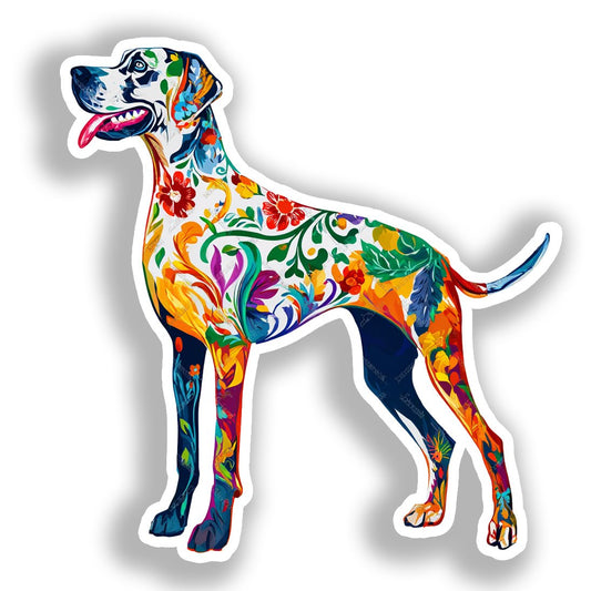 Great Dane Dog Vinyl Decal Sticker for Car, Laptop, Tumbler and more # A019510-4" x 4"