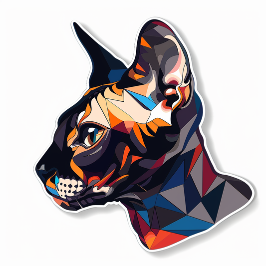 Sphynx Cat Vinyl Decal Sticker for Car, Laptop, Tumbler and more # F010035