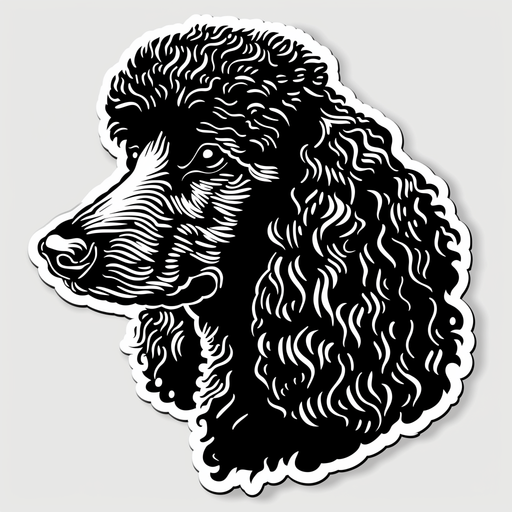 Poodle Dog Vinyl Decal Sticker for Car, Laptop, Tumbler and more # F07376