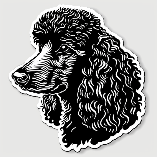 Poodle Dog Vinyl Decal Sticker for Car, Laptop, Tumbler and more # F07376