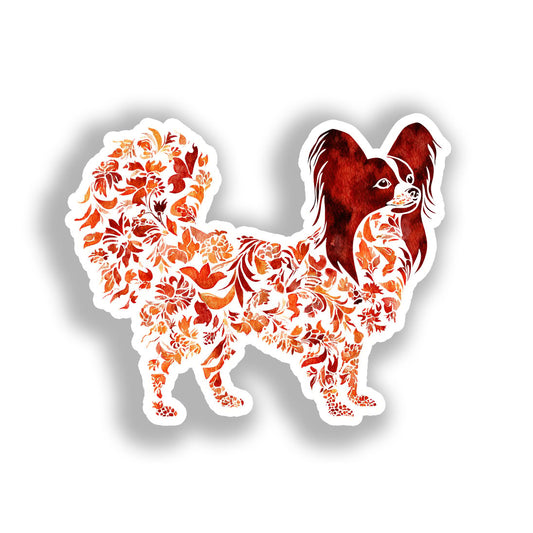Papillon Dog Vinyl Decal Sticker for Car, Laptop, Tumbler and more # A019301-4" x 4"