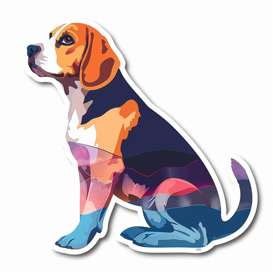Beagle dog Vinyl Decal Sticker for Car, Laptop, Tumbler and more # F011854