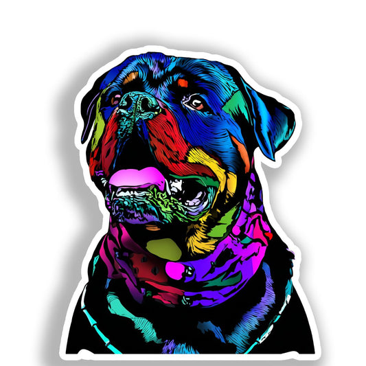 Rottweiler Dog Vinyl Decal Sticker for Car, Laptop, Tumbler and more # A018321-4" x 4"