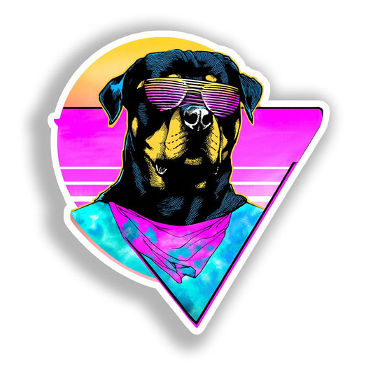 Rottweiler Dog Vinyl Decal Sticker for Car, Laptop, Tumbler and more # A018013-4" x 4"