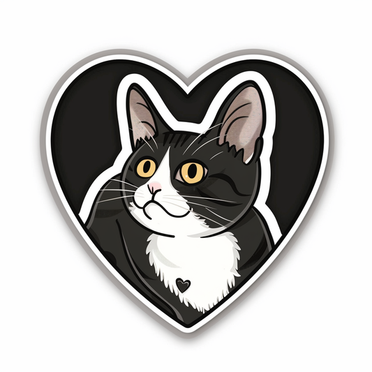 American Shorthair Cat majestic Expressive surreal Vinyl Decal Sticker for Car, Laptop, Tumbler and more # F018709