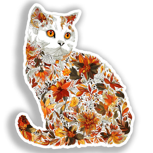 British Shorthair Cat Vinyl Decal Sticker for Car, Laptop, Tumbler and more # A018936-4" x 4"