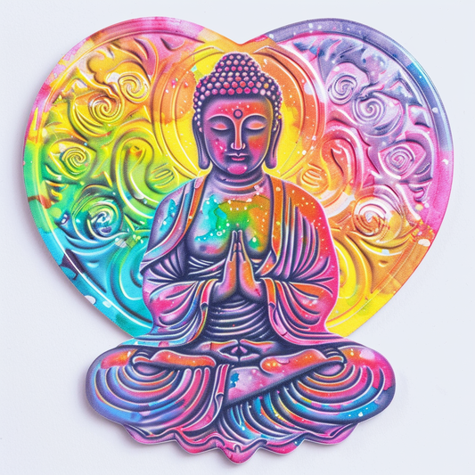 Sticker of a Buddha majestic Expressive surreal Vinyl Decal Sticker for Car, Laptop, Tumbler and more # F017203