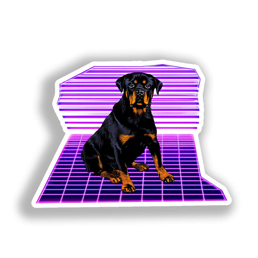 Rottweiler Dog Vinyl Decal Sticker for Car, Laptop, Tumbler and more # A018038-4" x 4"