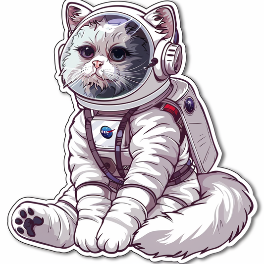 Ragdoll Cat astronaut Vinyl Decal Sticker for Car, Laptop, Tumbler and more # F010166