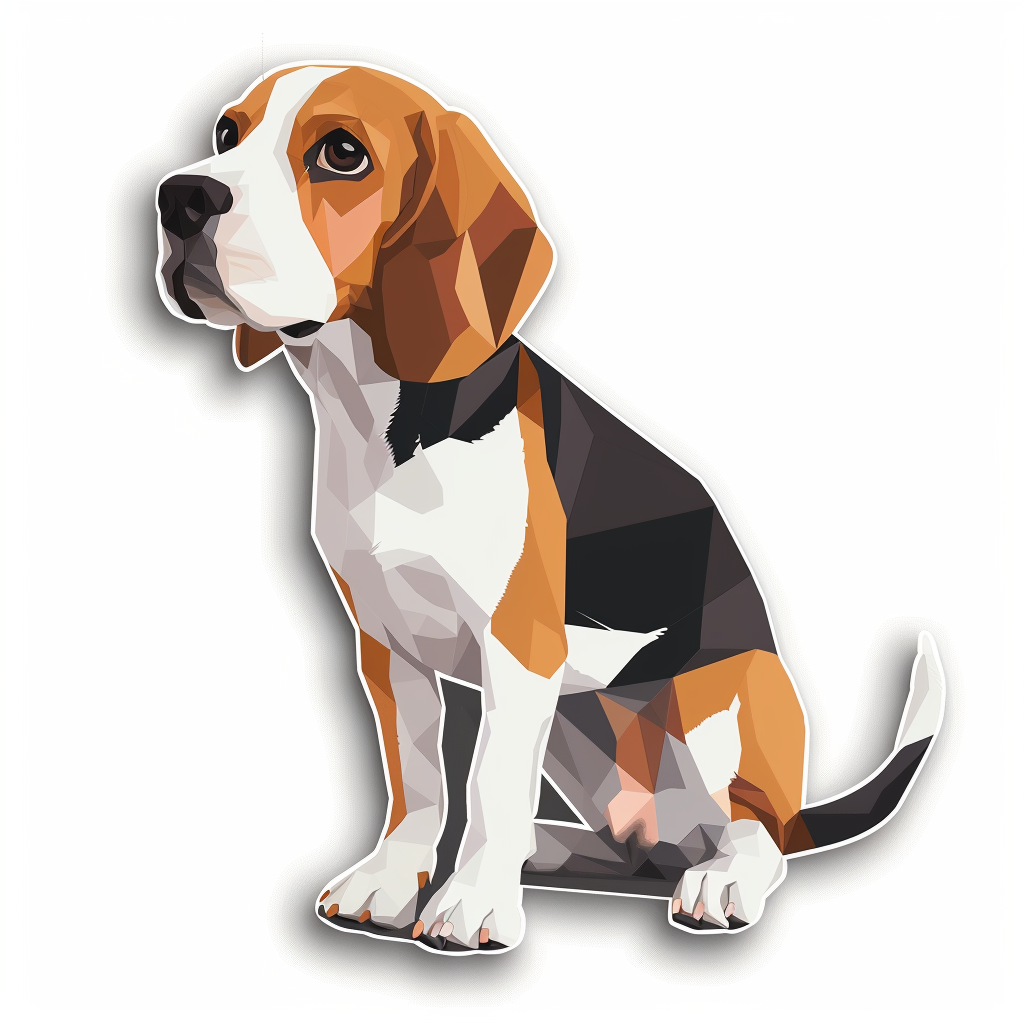 Beagle dog Vinyl Decal Sticker for Car, Laptop, Tumbler and more # F011808