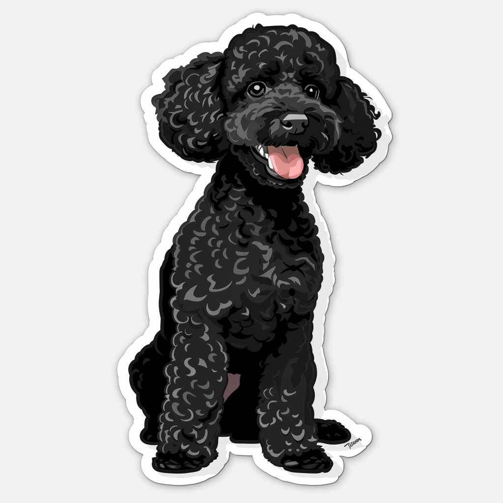 Poodle Dog Vinyl Decal Sticker for Car, Laptop, Tumbler and more # F07314