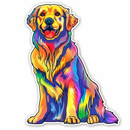 Golden Retriever Dog Vinyl Decal Sticker for Car, Laptop, Tumbler and more # F010579