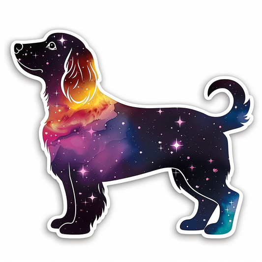 Cocker Spaniel Dog majestic Expressive surreal Vinyl Decal Sticker for Car, Laptop, Tumbler and more # F020363-4" x 4"