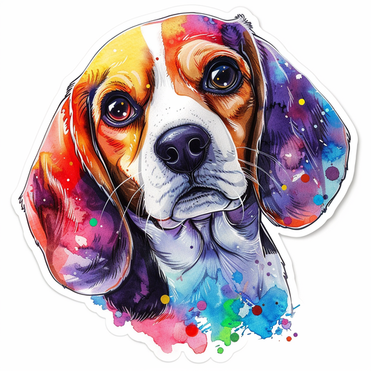 Beagle dog Vinyl Decal Sticker for Car, Laptop, Tumbler and more # F012008