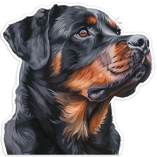 Rottweiler Dog Vinyl Decal Sticker for Car, Laptop, Tumbler and more # F07451