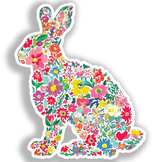Rabbit   Vinyl Decal Sticker for Car, Laptop, Tumbler and more # A018377-4" x 4"