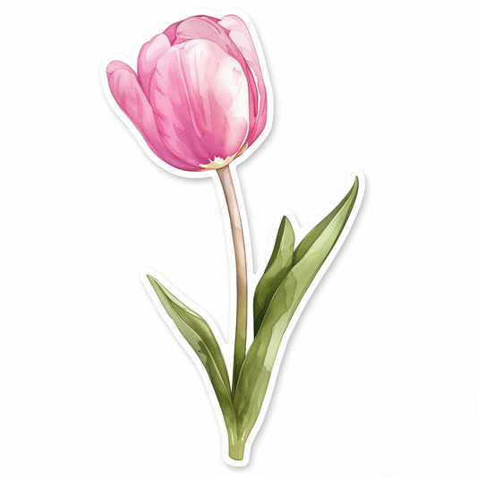 Sticker of a Tulip flower Vinyl Decal Sticker for Car, Laptop, Tumbler and more # F023463