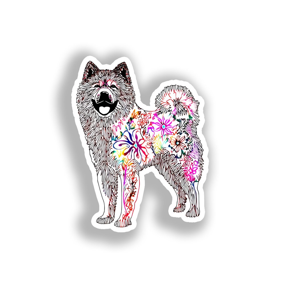 Akita Dog Vinyl Decal Sticker for Car, Laptop, Tumbler and more # A018834-4" x 4"