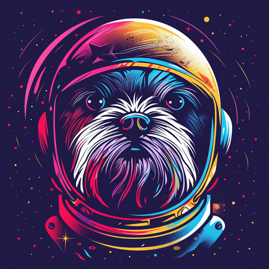 Adorable Shih Tzu Dog Expressive surreal Vinyl Decal Sticker for Car, Laptop, Tumbler and more # F018434