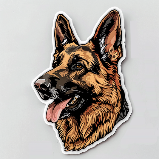 German Shepherd Dog Vinyl Decal Sticker for Car, Laptop, Tumbler and more # F011633