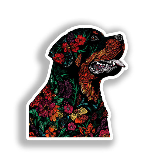 Rottweiler Dog Vinyl Decal Sticker for Car, Laptop, Tumbler and more # A018256-4" x 4"