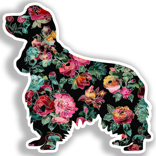 Cocker Spaniel Dog Vinyl Decal Sticker for Car, Laptop, Tumbler and more # A019780-4" x 4"